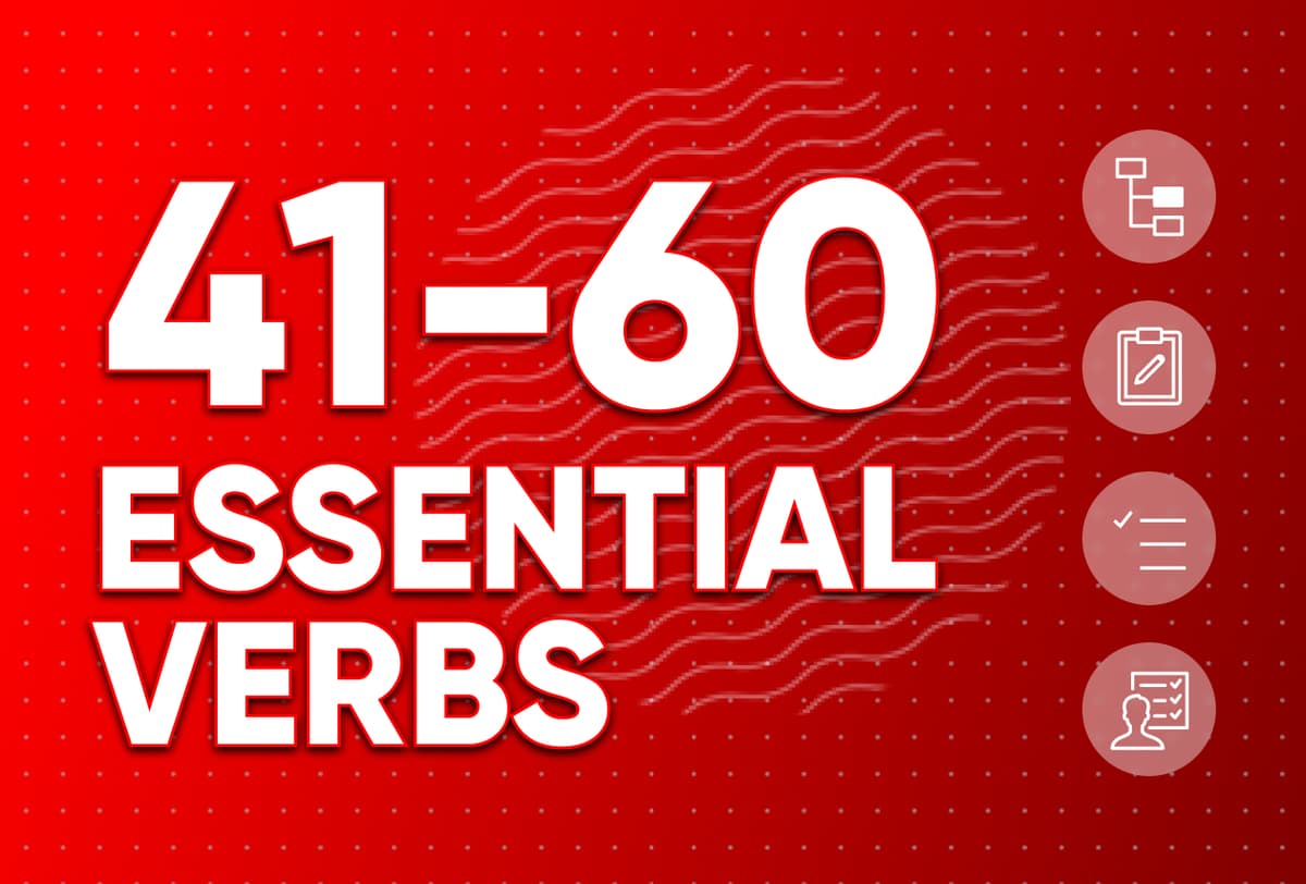 Essential Verbs 41-60