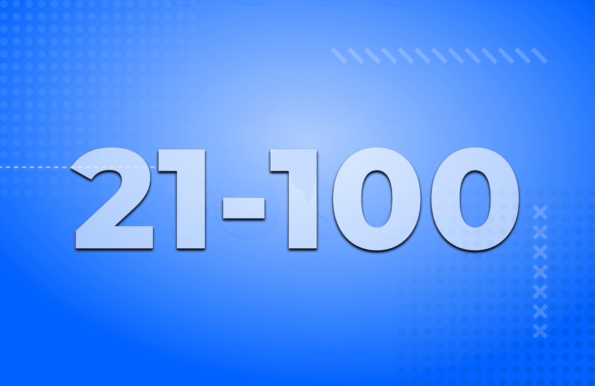 Числа від 21 до 100